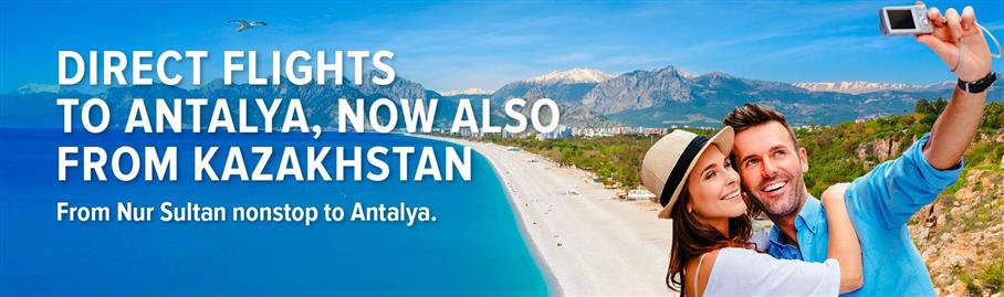 Direct flights to Antalya, now also from Kazakhstan