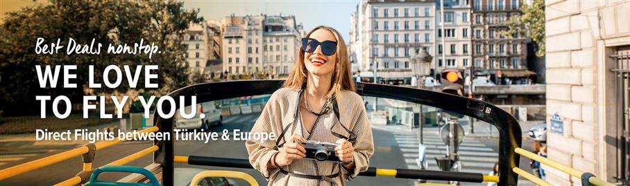 Enjoy the convenience of direct flights between Türkiye and Europe!